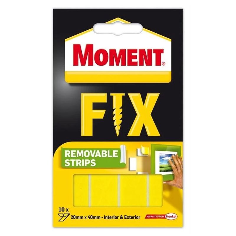 Divpusēja līmlente „moment super fix removable“